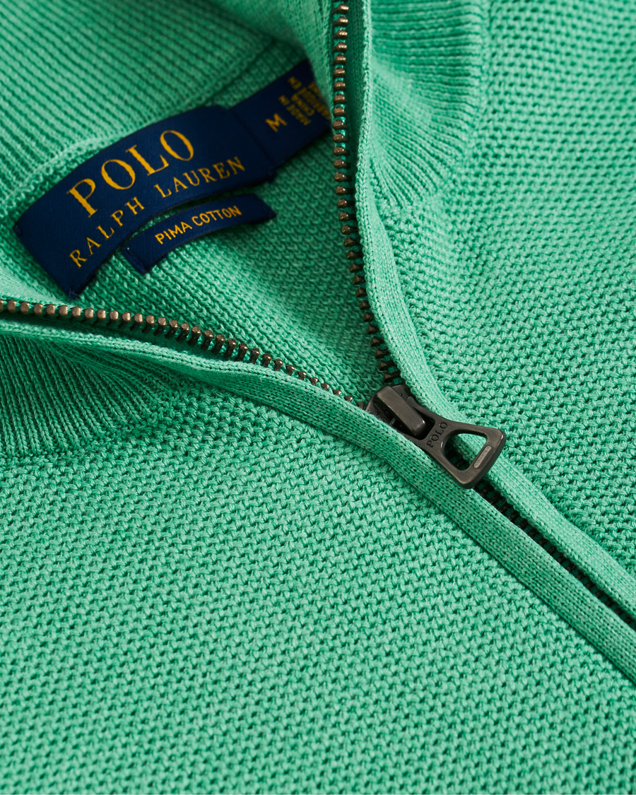 Herre | Gensere | Polo Ralph Lauren | Texture Half Zip Green Heather