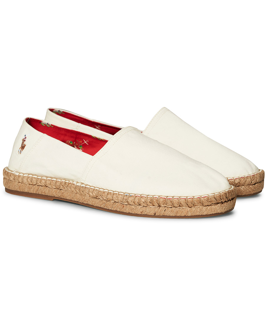 Herre | Polo Ralph Lauren Cevio Washed Canvas Espandrilles Creme | Polo Ralph Lauren | Cevio Washed Canvas Espandrilles Creme