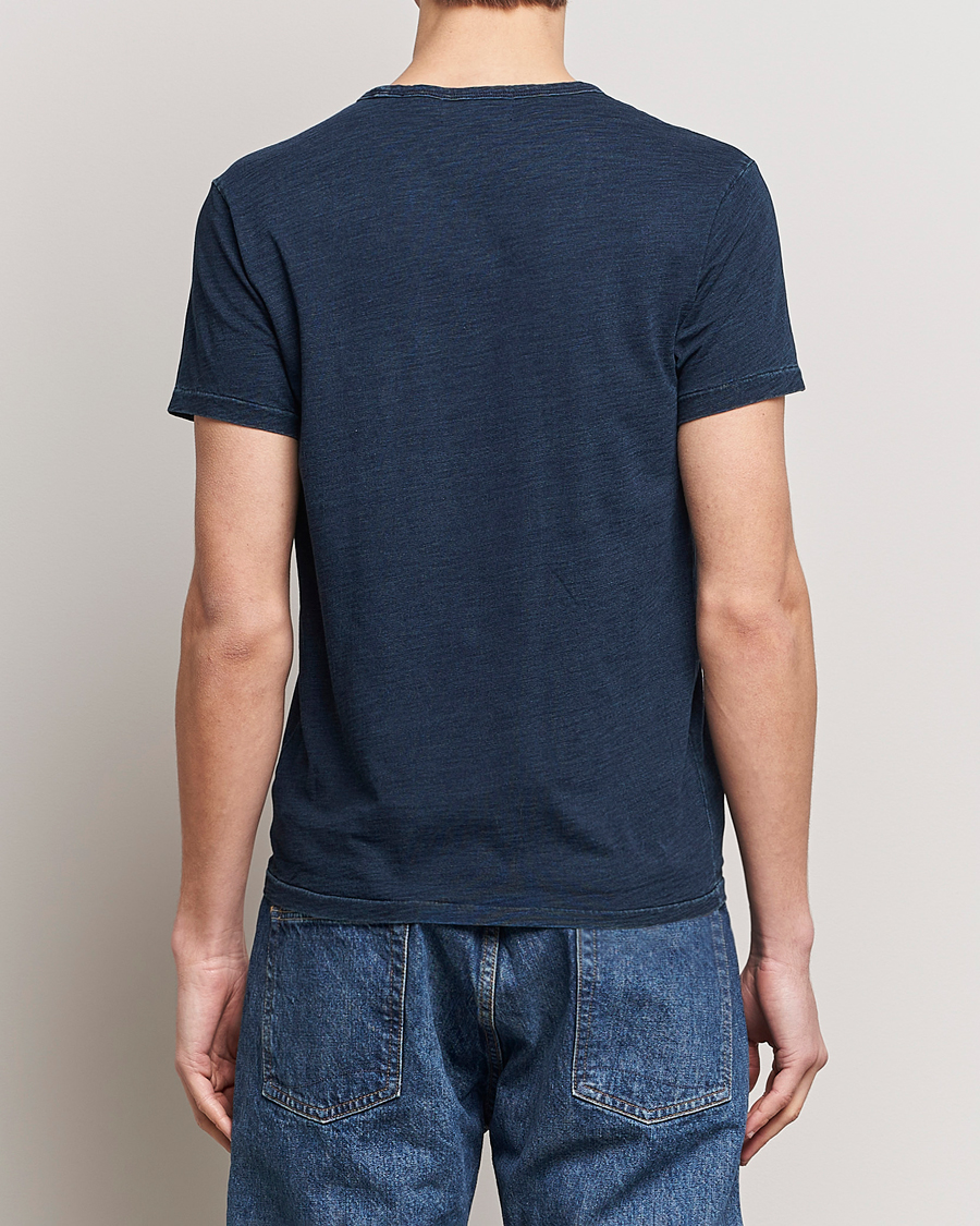 Herre | T-Shirts | RRL | Short Sleeve Pocket Tee Rinsed Indigo