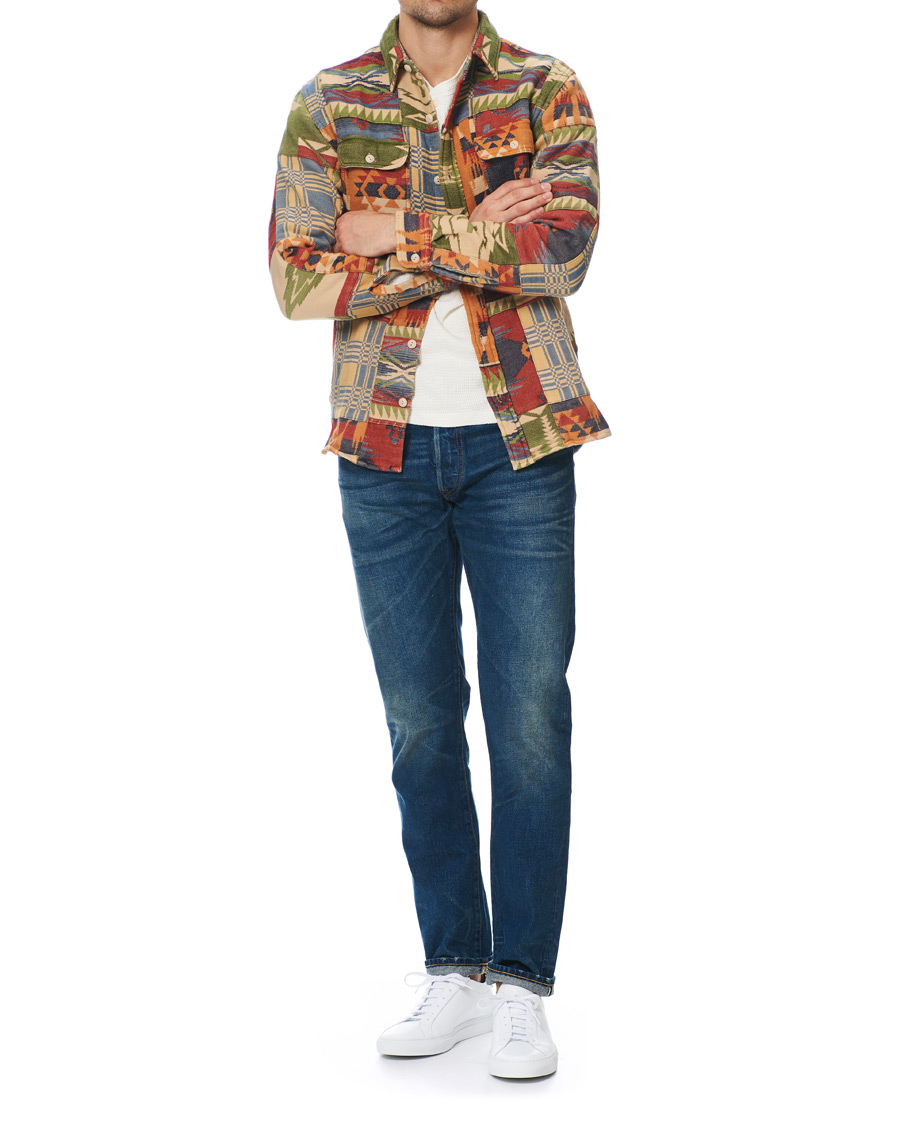 Herre | Skjorter | RRL | Matlock Patchwork Workshirt Red/Multi