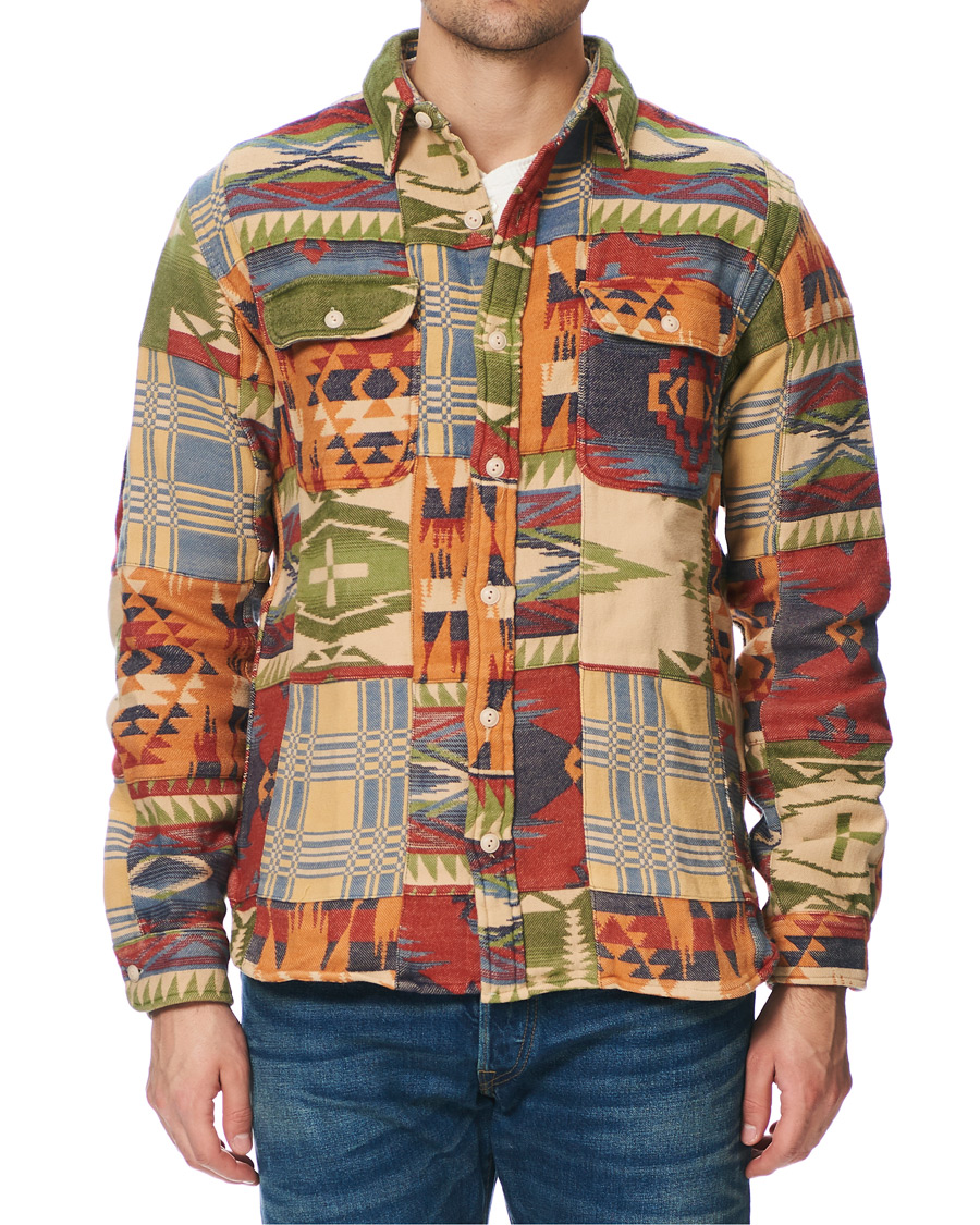 Herre | Skjorter | RRL | Matlock Patchwork Workshirt Red/Multi