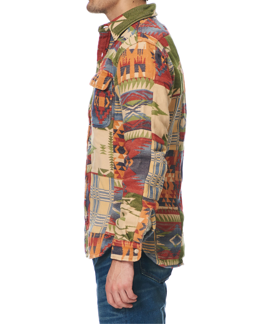 Herre | Skjorter | RRL | Matlock Patchwork Workshirt Red/Multi