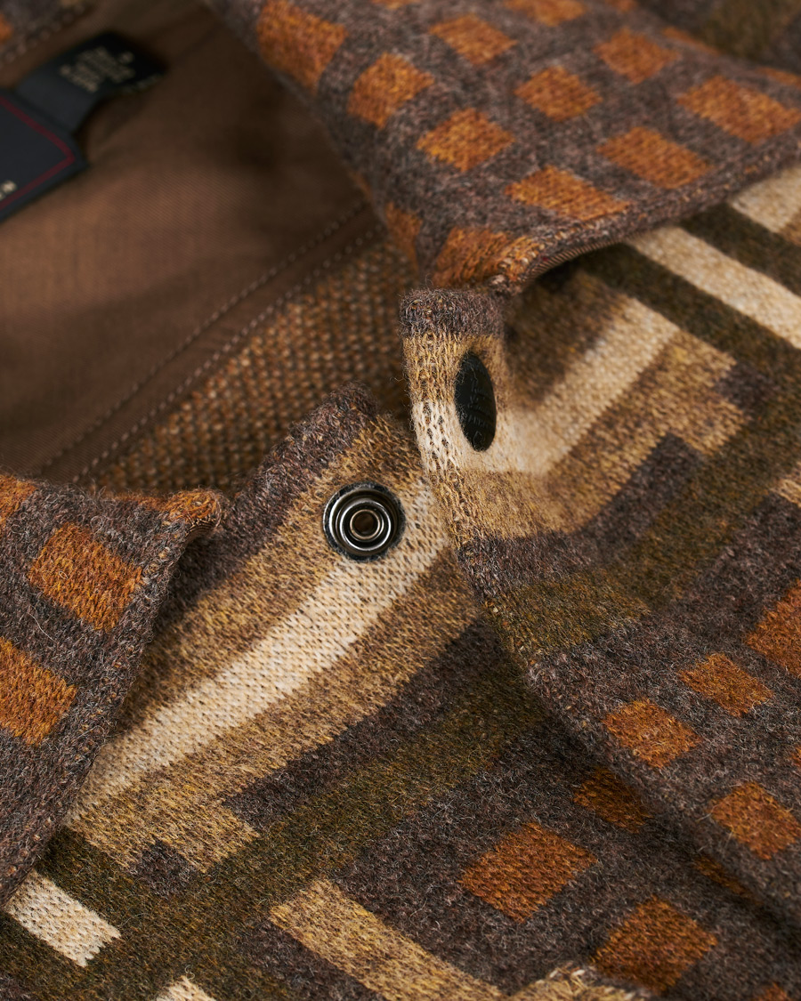 Herre | Jakker | RRL | Wool Workshirt Sweater Brown Multi