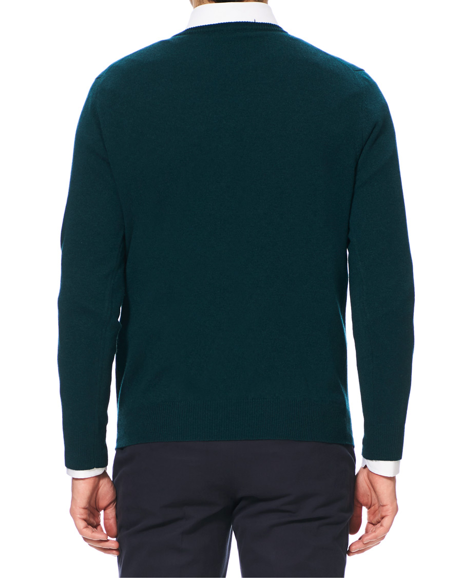 Herre | Gensere | Piacenza Cashmere | Cashmere Crew Neck Sweater Racing Green