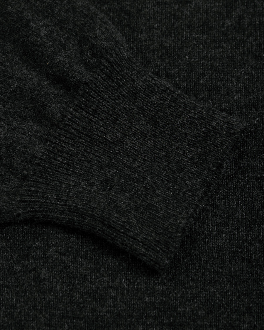 Herre | Gensere | Piacenza Cashmere | Cashmere Crew Neck Sweater Charcoal