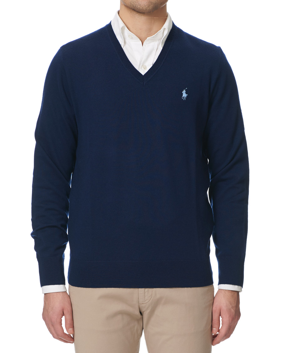 Herre | Gensere | Polo Ralph Lauren Golf | Merino Wool Sweater French Navy
