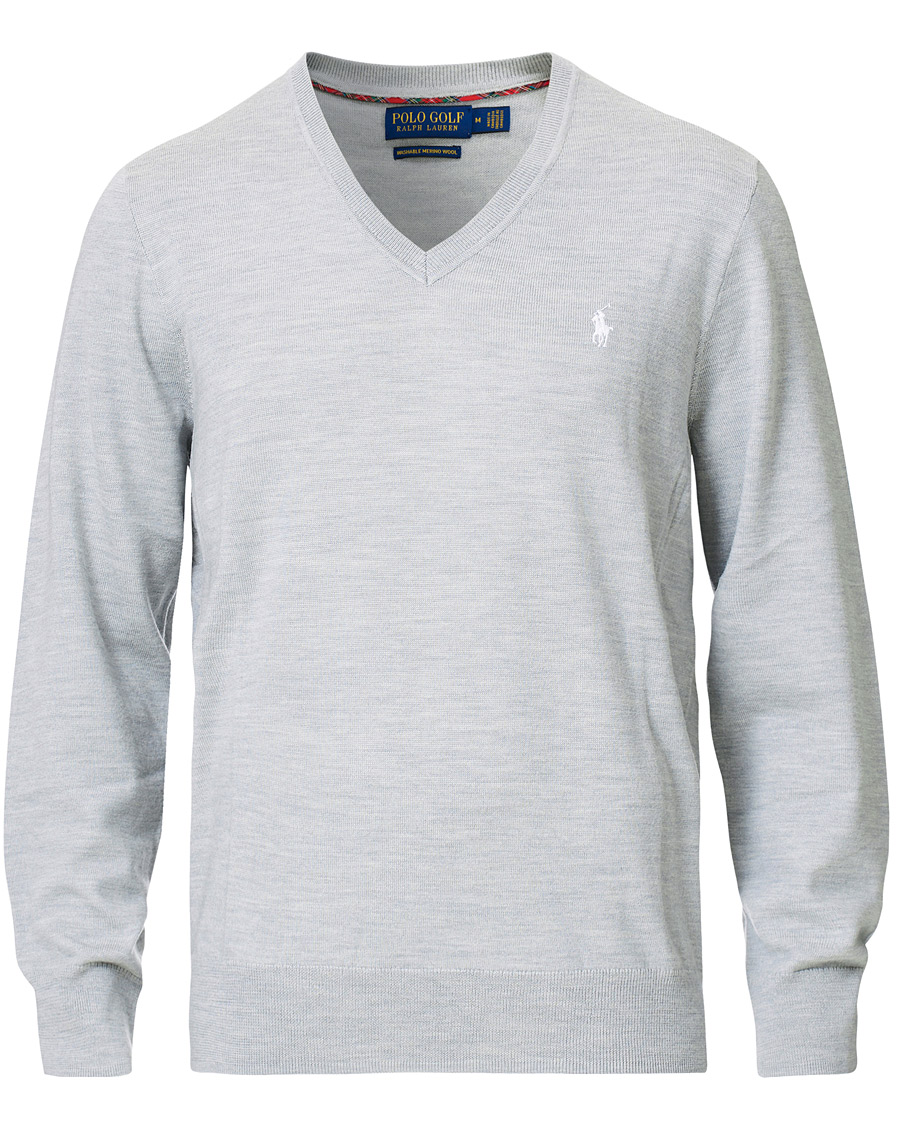 Herre | Gensere | Polo Ralph Lauren Golf | Merino Wool Sweater Light Pebble Heather
