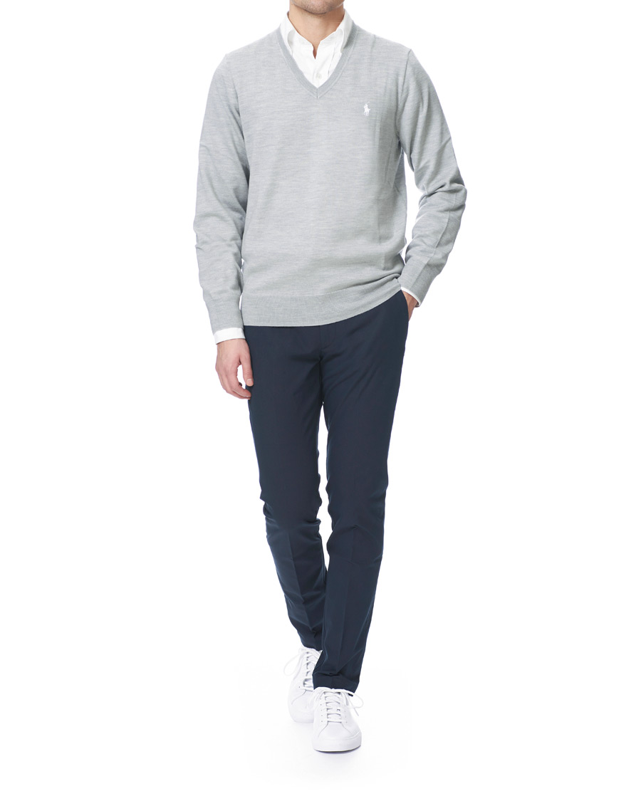 Herre | Gensere | Polo Ralph Lauren Golf | Merino Wool Sweater Light Pebble Heather