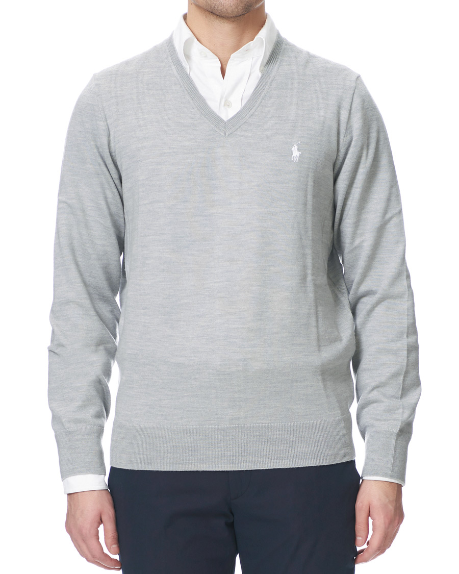 Herre | Gensere | Polo Ralph Lauren Golf | Merino Wool Sweater Light Pebble Heather