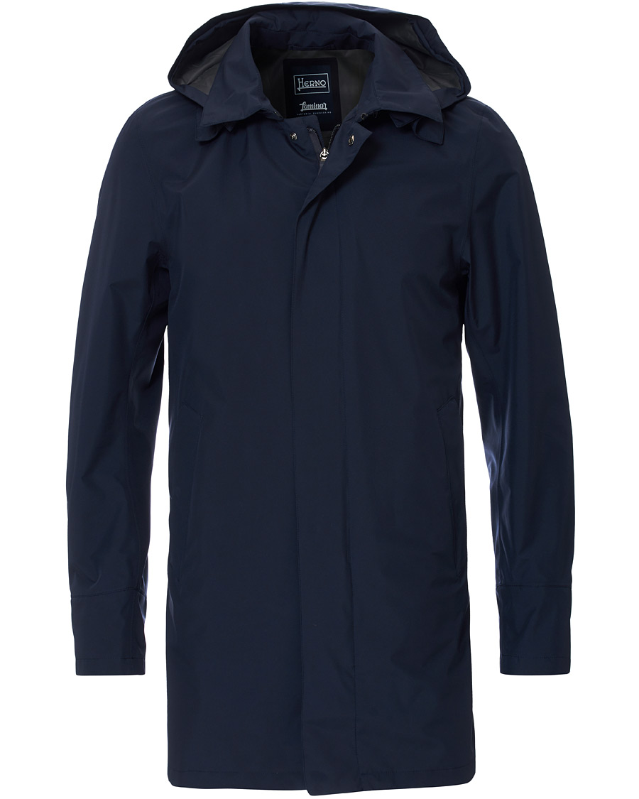 Herre | Jakker | Herno | Laminar Waterproof Gore Tex Coat Deep Blue