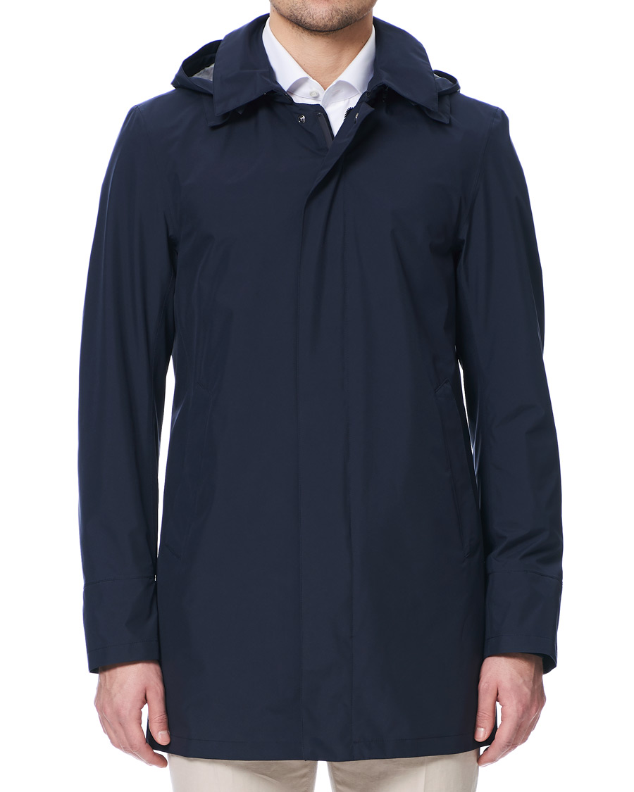 Herre | Jakker | Herno | Laminar Waterproof Gore Tex Coat Deep Blue