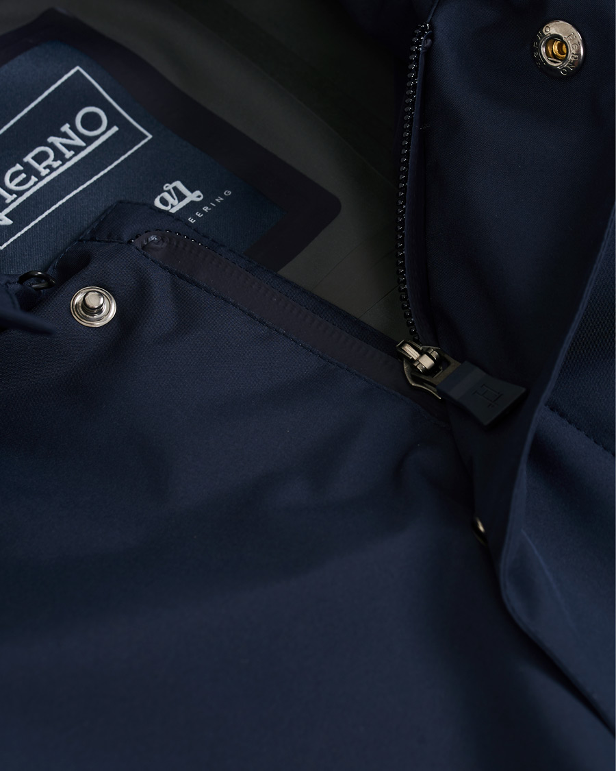 Herre | Jakker | Herno | Laminar Waterproof Gore Tex Coat Deep Blue