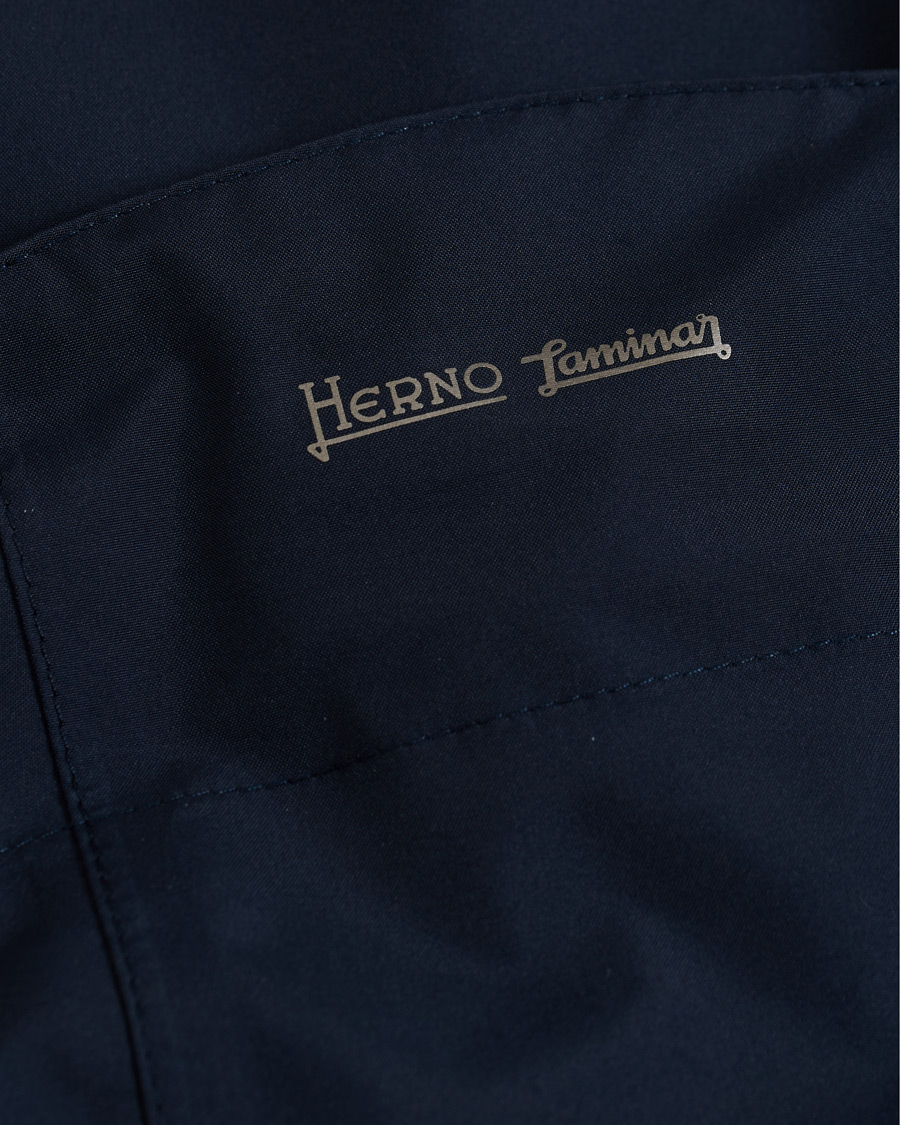 Herre | Jakker | Herno | Laminar Waterproof Gore Tex Coat Deep Blue