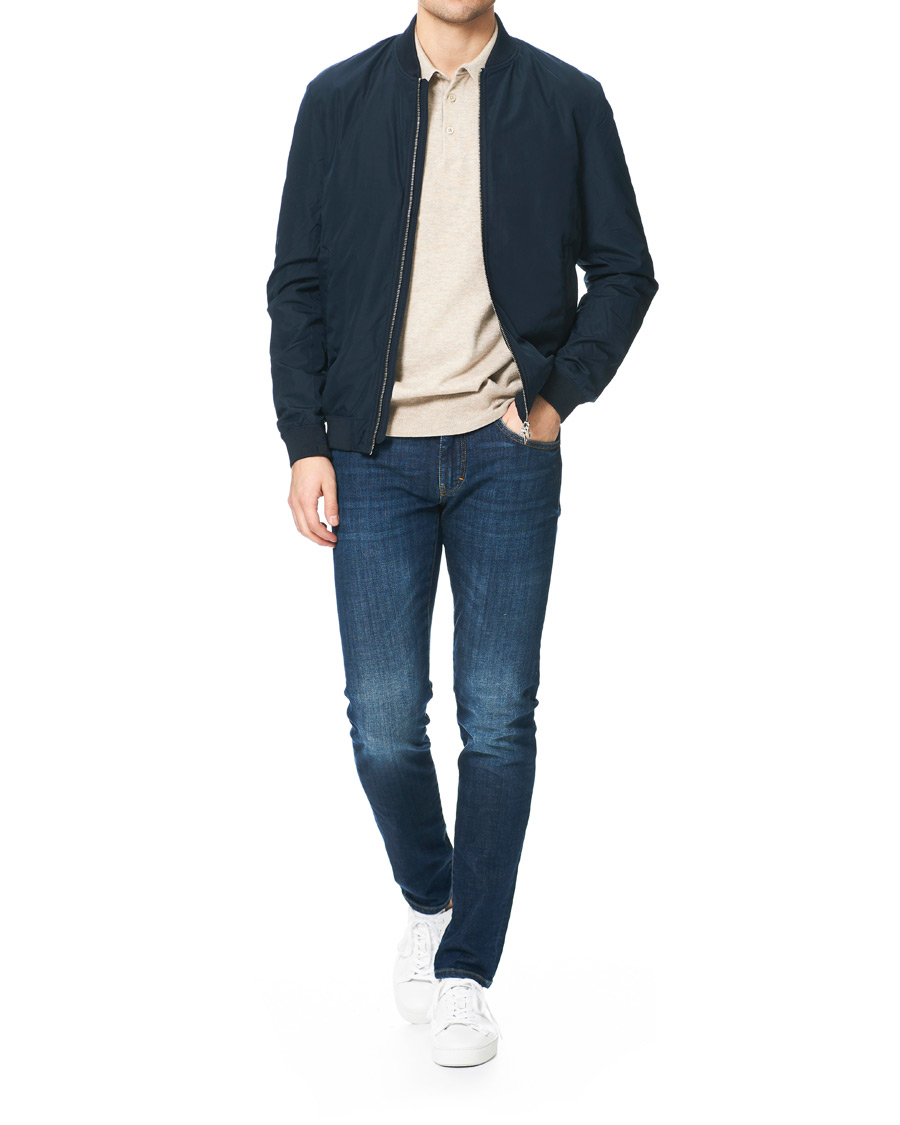 Herre | Jakker | J.Lindeberg | Thom Gravity Bomber Jacket Navy