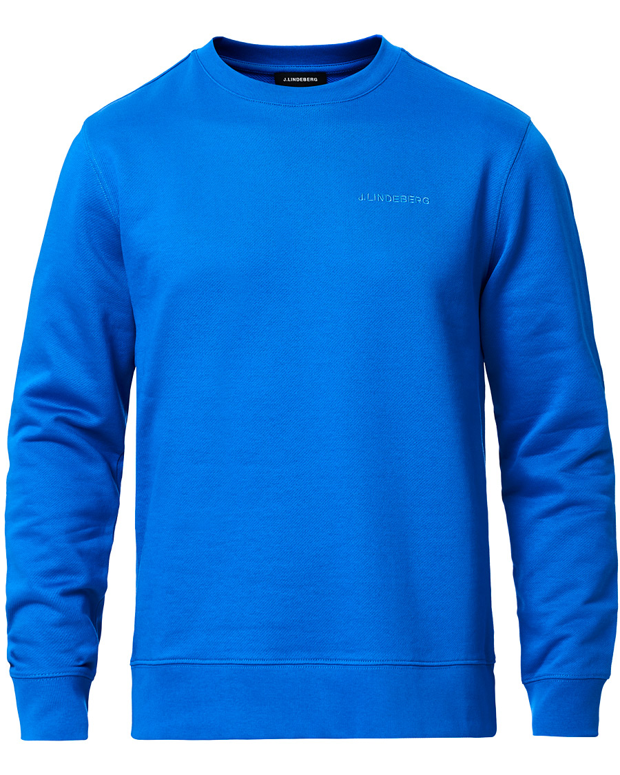 Herre | Gensere | J.Lindeberg | Throw Crew Neck Sweatshirt Yale Blue