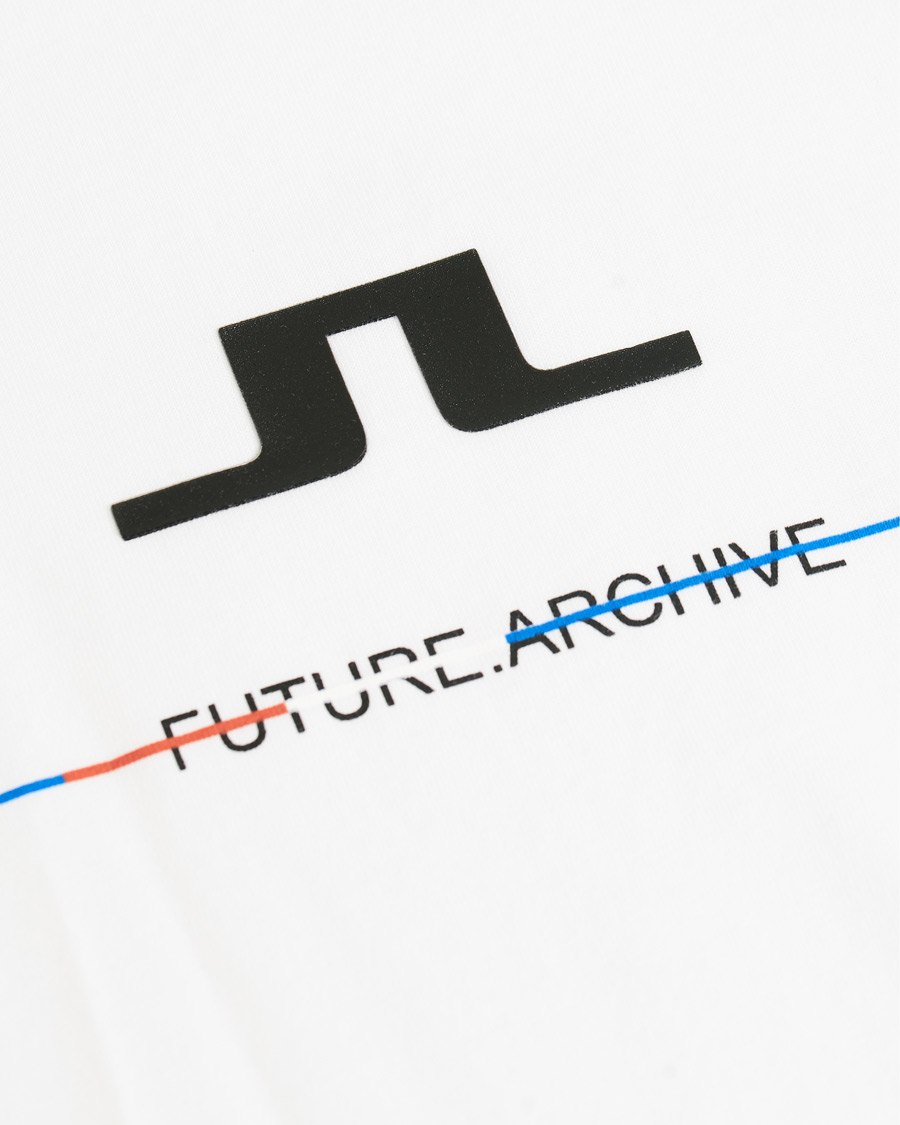 Herre | T-Shirts | J.Lindeberg | Dale Distinct Future Archive Crew Neck Tee White