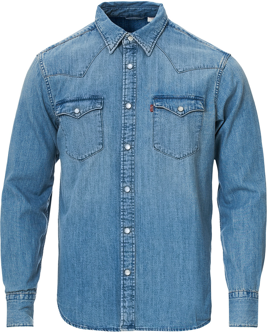 Herre | Skjorter | Levi's | Barstow Western Denim Shirt Stone