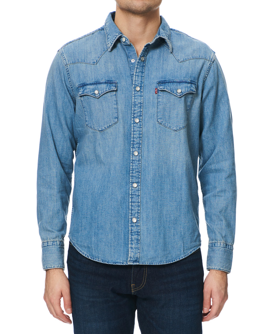 Herre | Skjorter | Levi's | Barstow Western Denim Shirt Stone