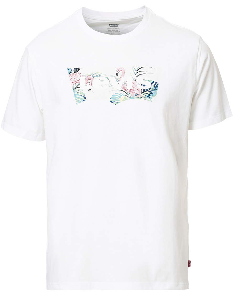 Herre | T-Shirts | Levi's | Flamingo Batwing Crew Neck Tee White