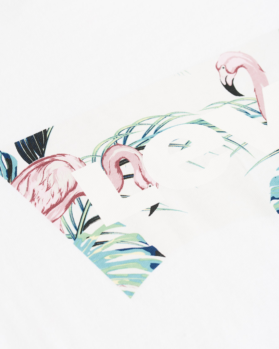 Herre | T-Shirts | Levi's | Flamingo Batwing Crew Neck Tee White