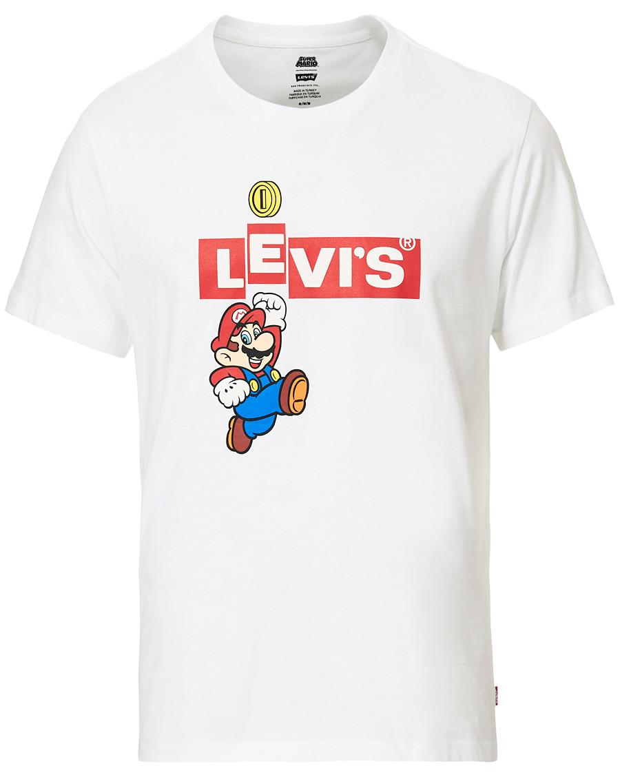 Herre | T-Shirts | Levi's | Super Mario Boxtab Bing Tee White
