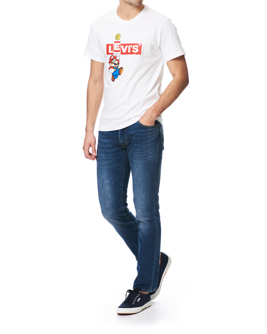 Herre | T-Shirts | Levi's | Super Mario Boxtab Bing Tee White