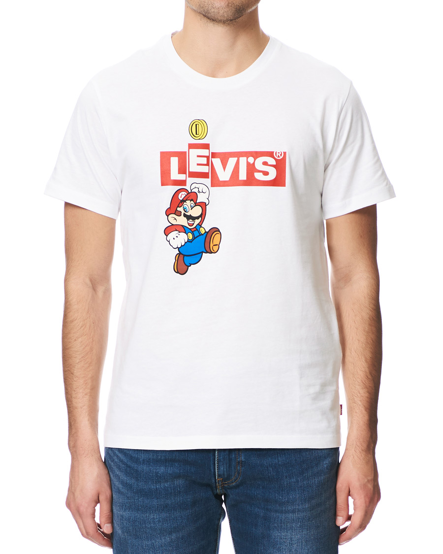 Herre | T-Shirts | Levi's | Super Mario Boxtab Bing Tee White
