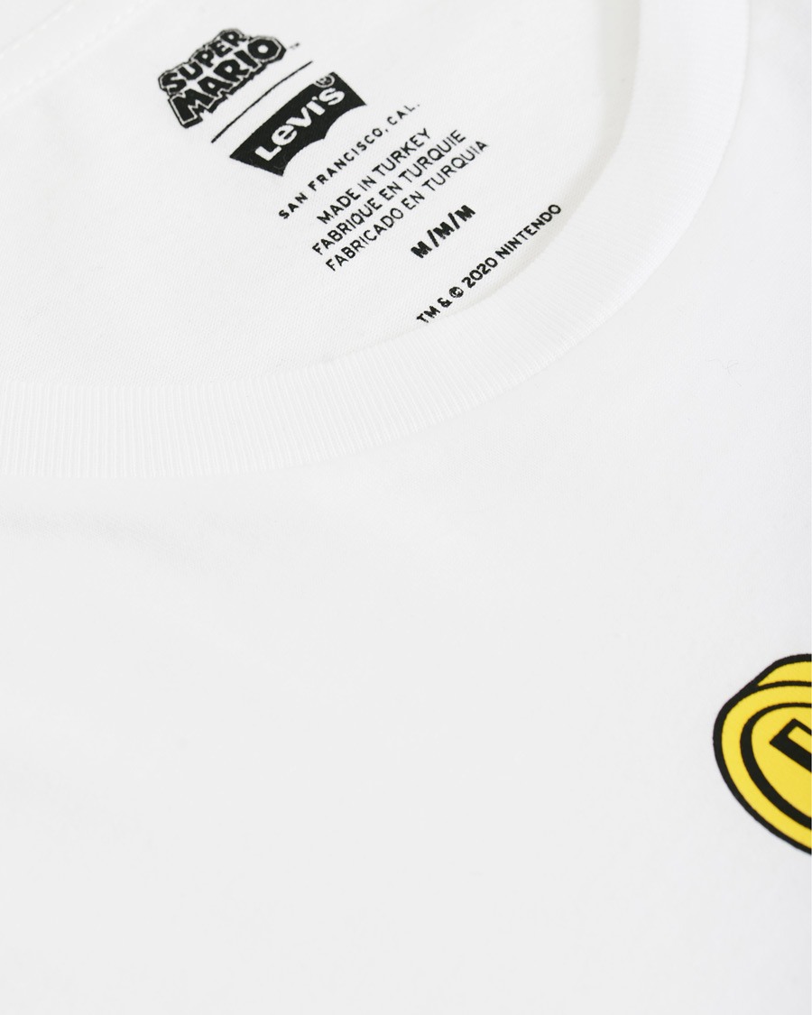 Herre | T-Shirts | Levi's | Super Mario Boxtab Bing Tee White