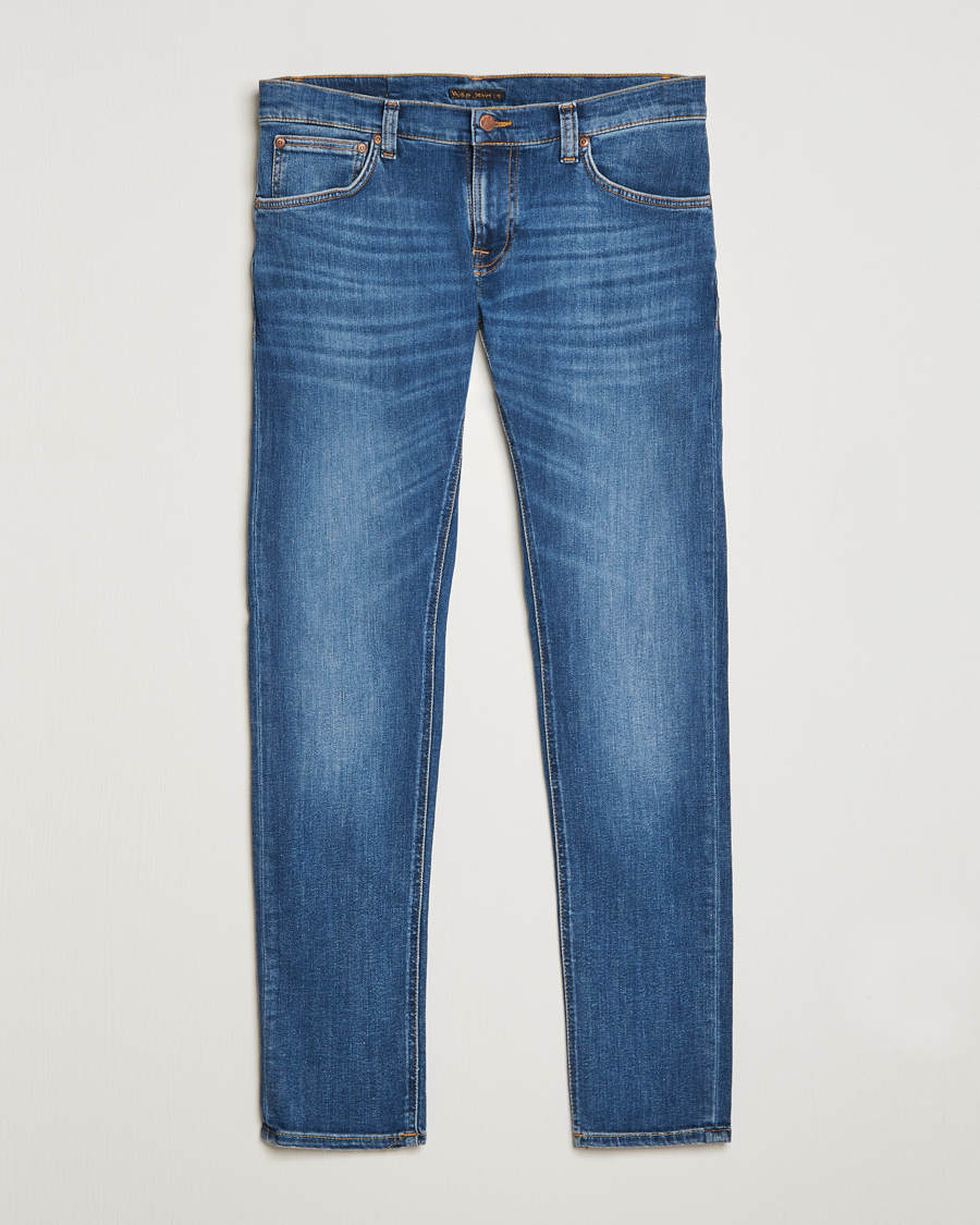 Herre | Jeans | Nudie Jeans | Tight Terry Organic Jeans Steel Navy