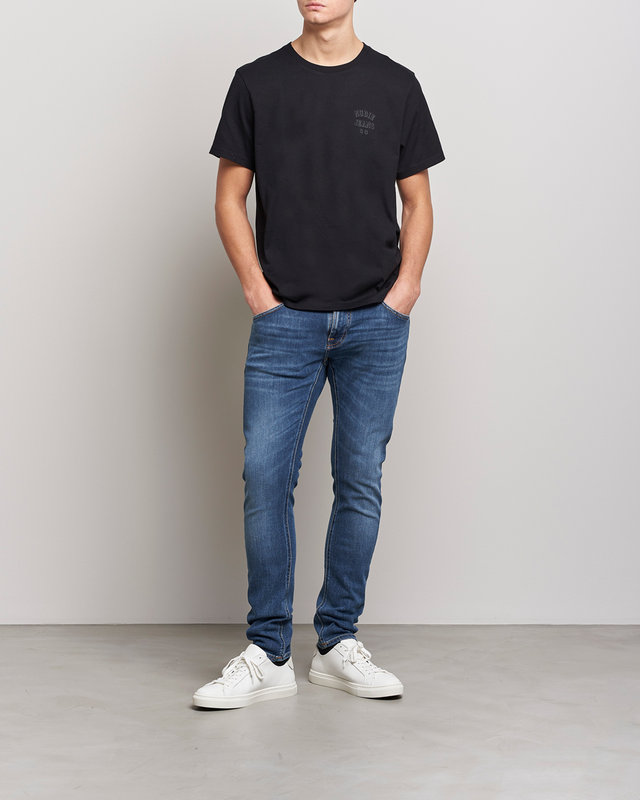 Herre | Jeans | Nudie Jeans | Tight Terry Organic Jeans Steel Navy