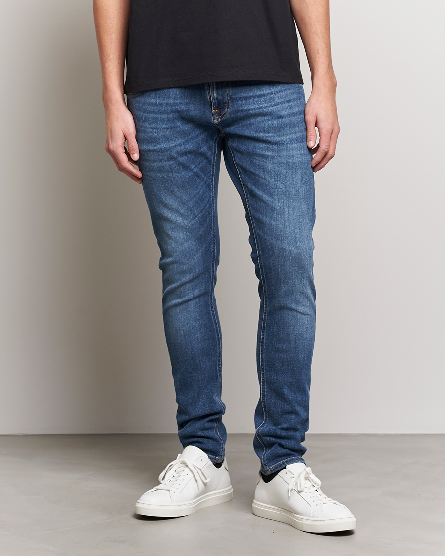 Herre |  | Nudie Jeans | Tight Terry Organic Jeans Steel Navy