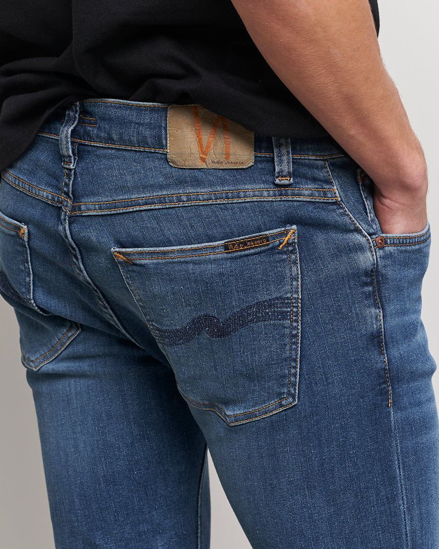 Herre | Jeans | Nudie Jeans | Tight Terry Organic Jeans Steel Navy