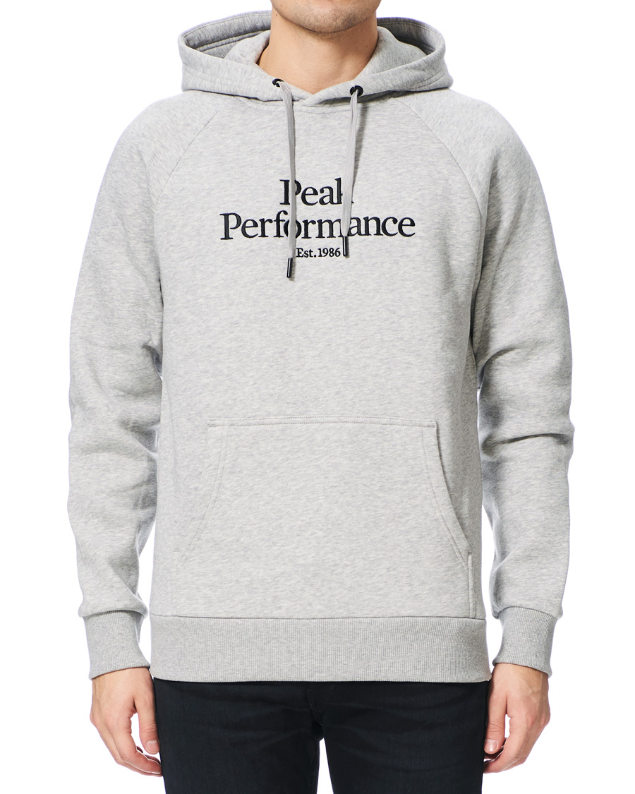 Herre | Gensere | Peak Performance | Original Logo Hoodie Medium Grey Heather