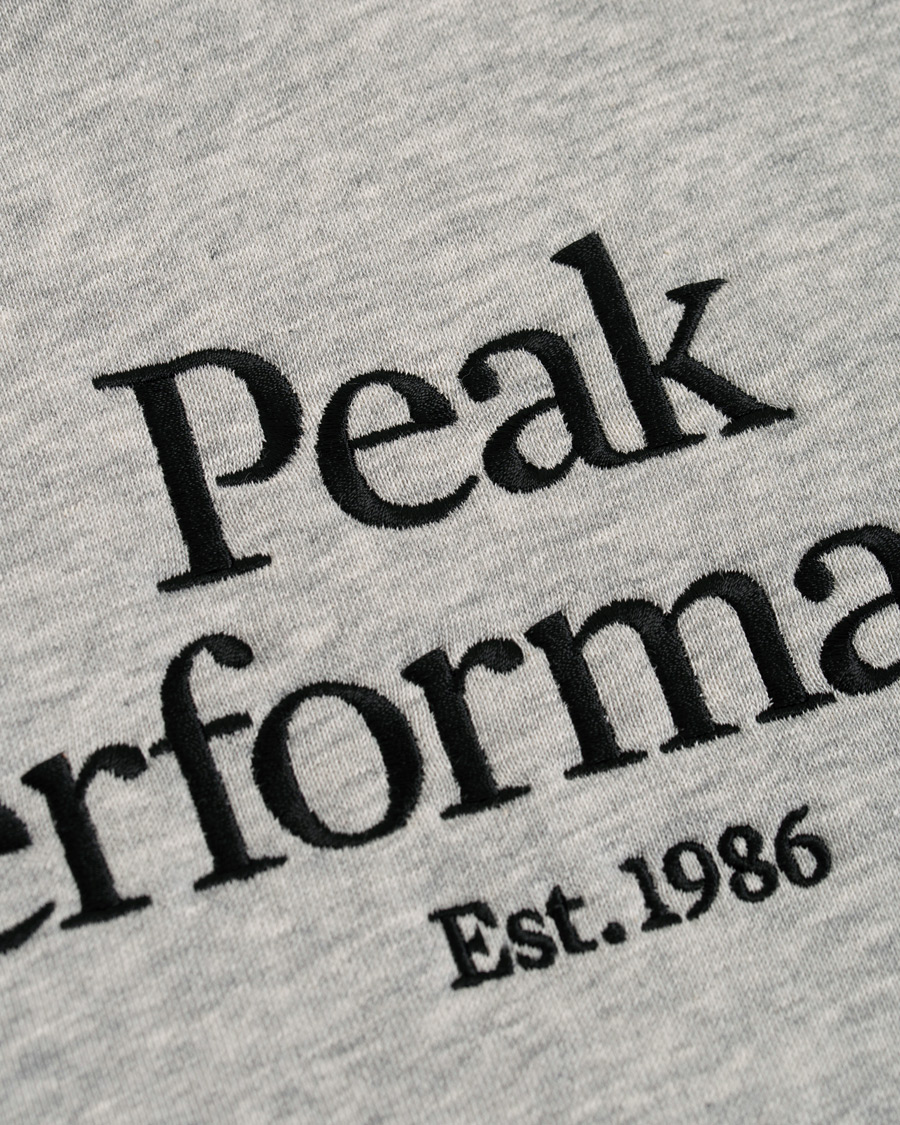 Herre | Gensere | Peak Performance | Original Logo Hoodie Medium Grey Heather