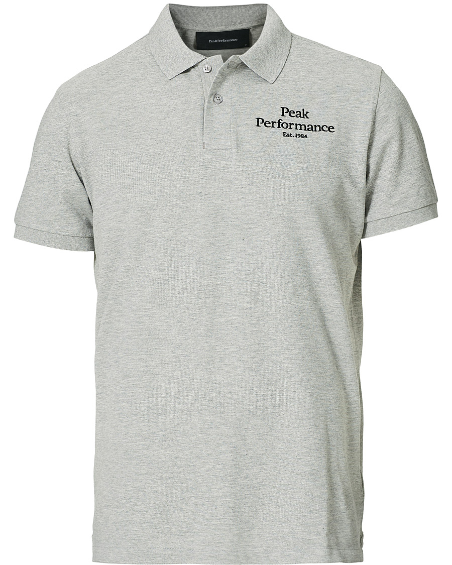 Herre | Pikéer | Peak Performance | Original Logo Polo Medium Grey Heather