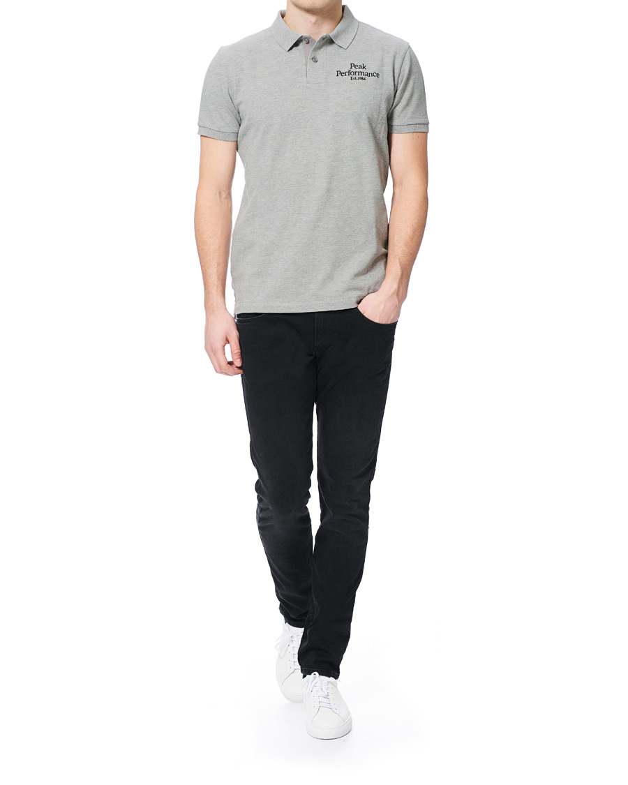 Herre | Pikéer | Peak Performance | Original Logo Polo Medium Grey Heather