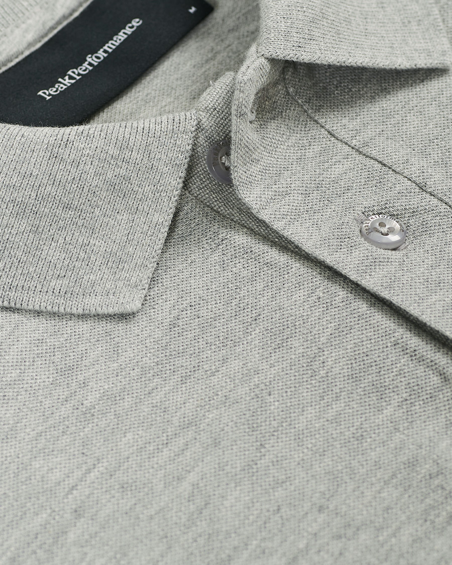 Herre | Pikéer | Peak Performance | Original Logo Polo Medium Grey Heather