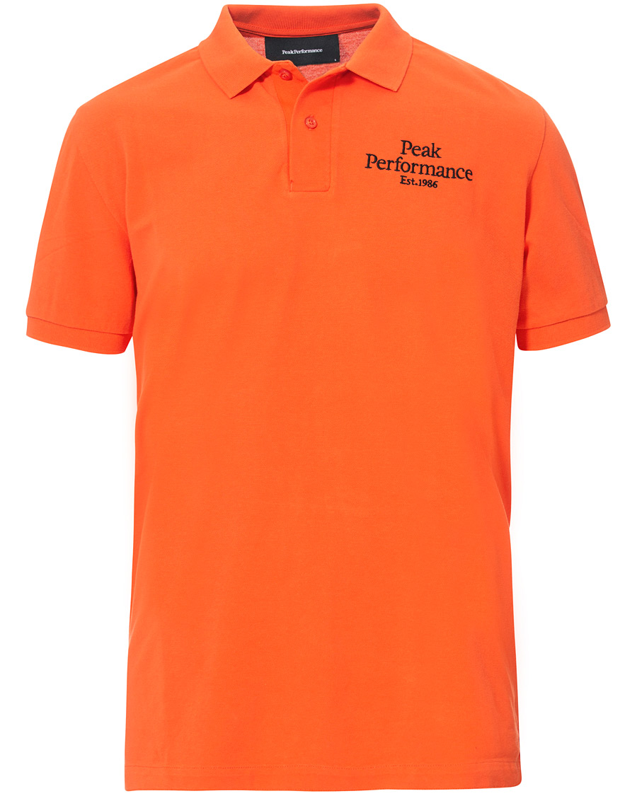 Herre | Pikéer | Peak Performance | Original Logo Polo Orange