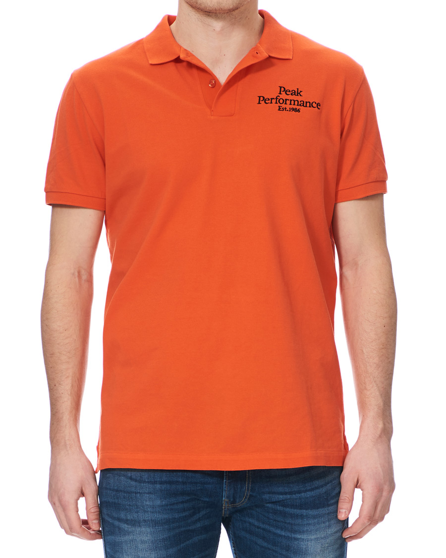 Herre | Pikéer | Peak Performance | Original Logo Polo Orange