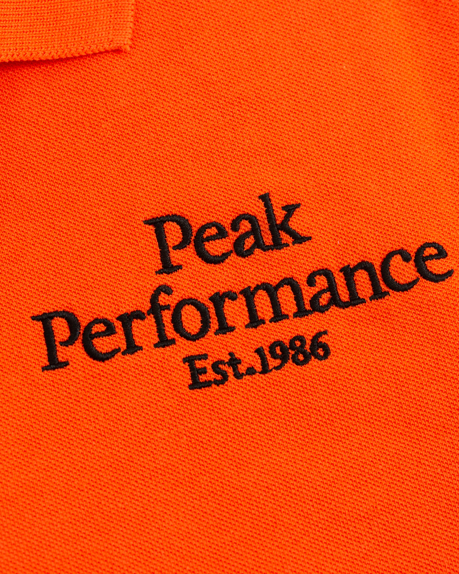 Herre | Pikéer | Peak Performance | Original Logo Polo Orange