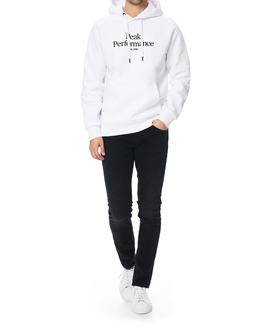 Herre | Gensere | Peak Performance | Original Logo Hoodie White