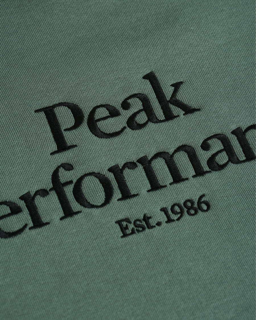 Herre | Gensere | Peak Performance | Original Logo Hoodie Green