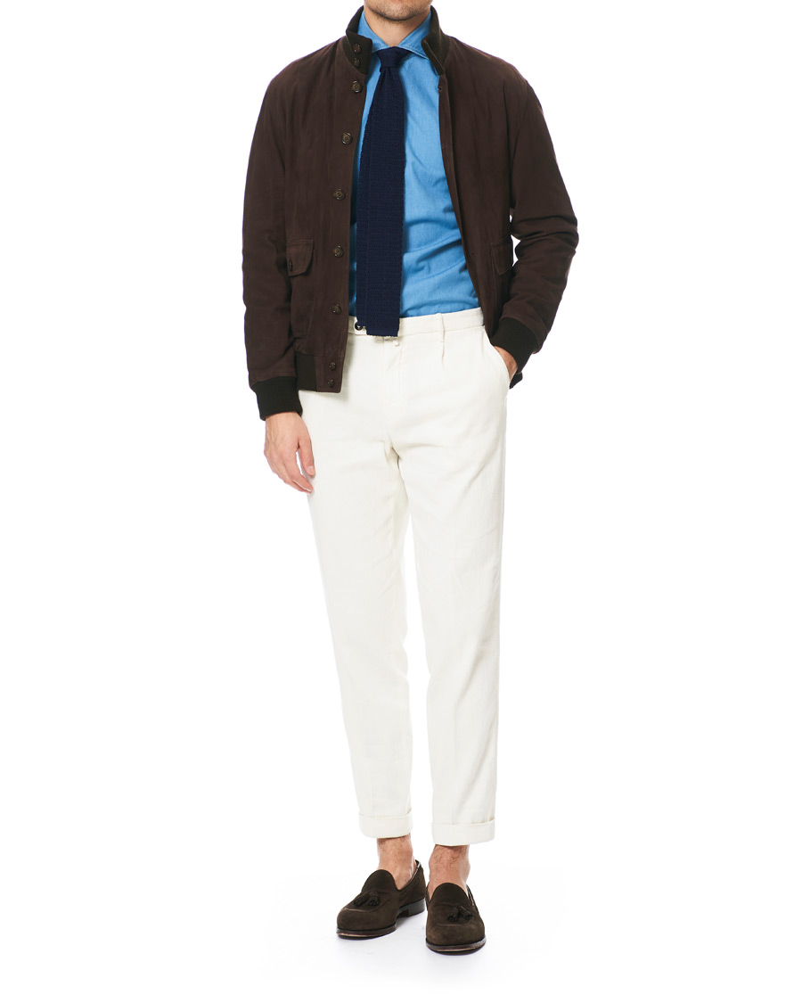 Herre | Skjorter | Barba Napoli | Dandylife Slim Fit Denim Shirt Indigo