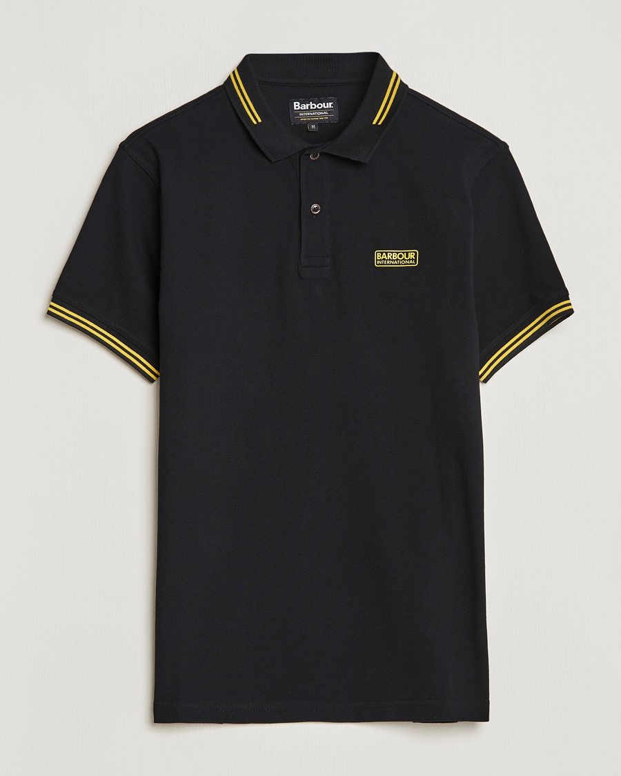 Herre |  | Barbour International | Essential Tipped Polo Black