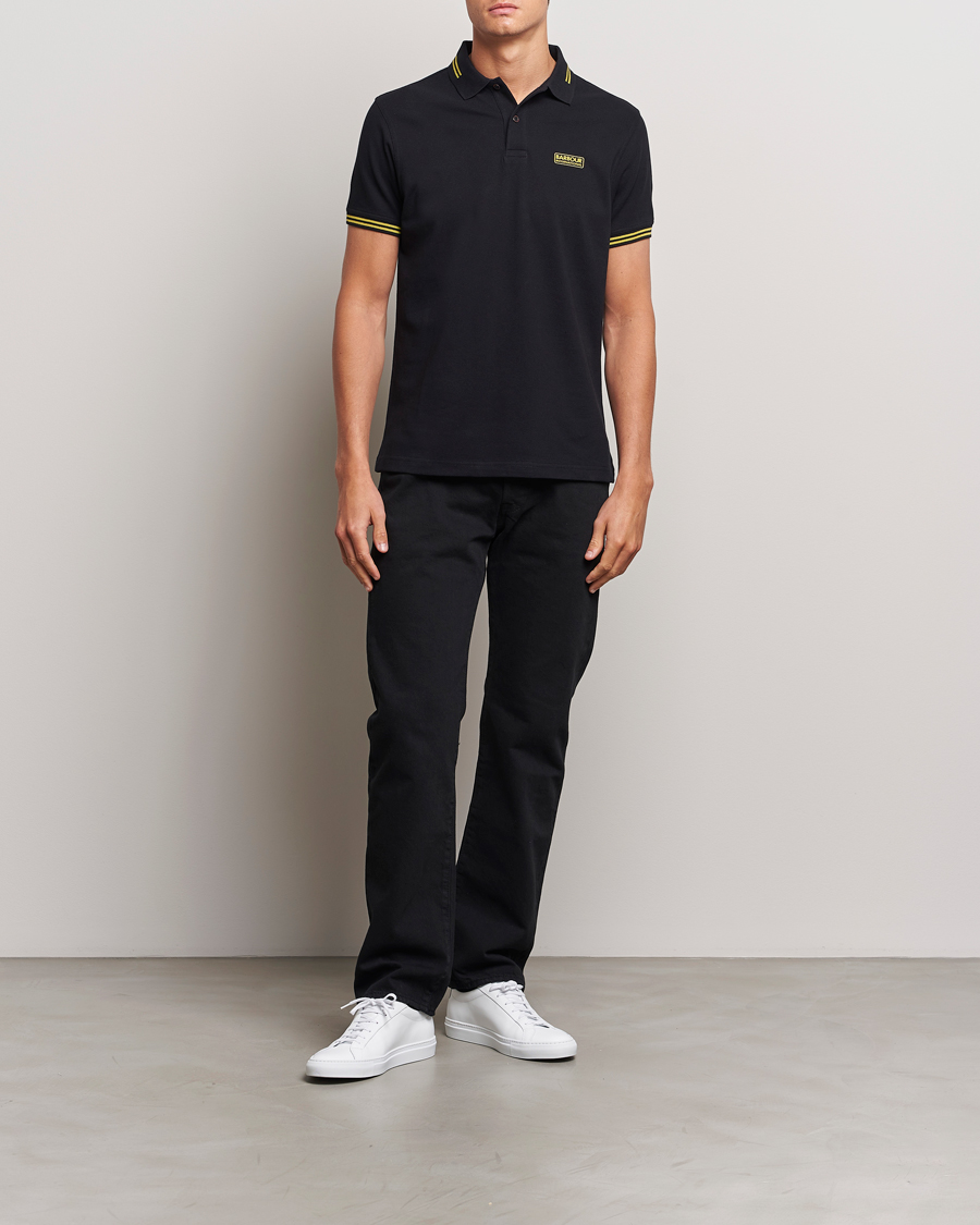 Herre | Pikéer | Barbour International | Essential Tipped Polo Black