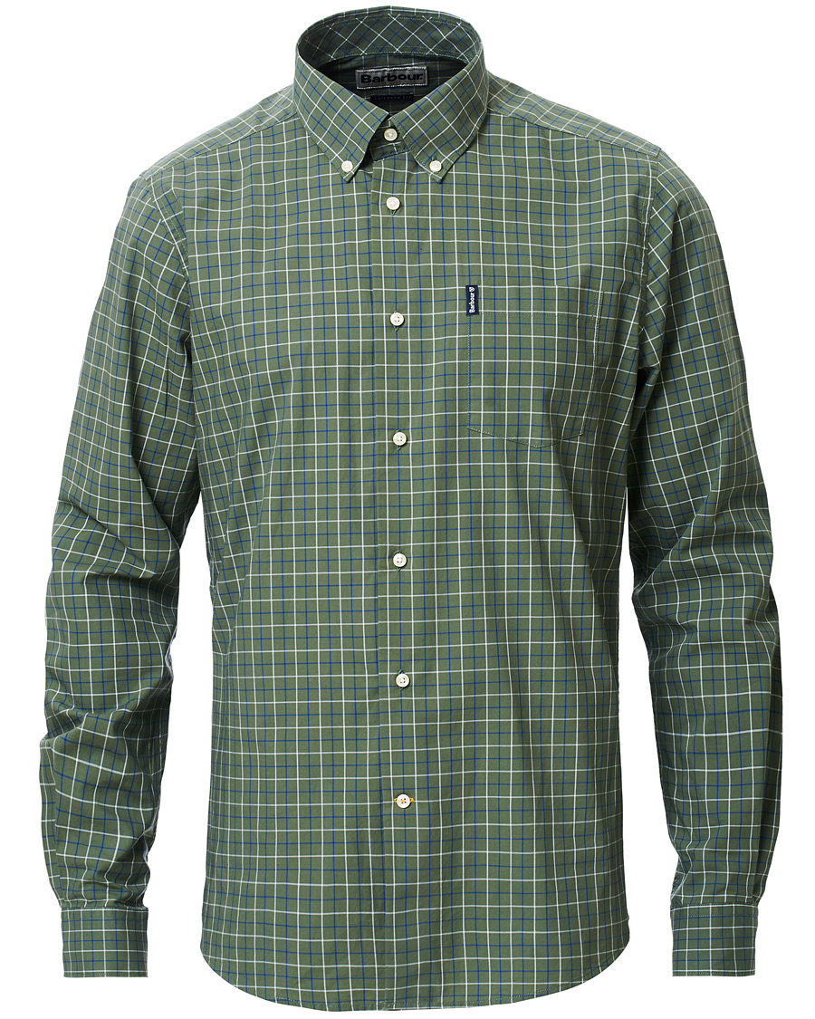 Herre | Skjorter | Barbour Lifestyle | Tailored Fit Check 16 Shirt Olive