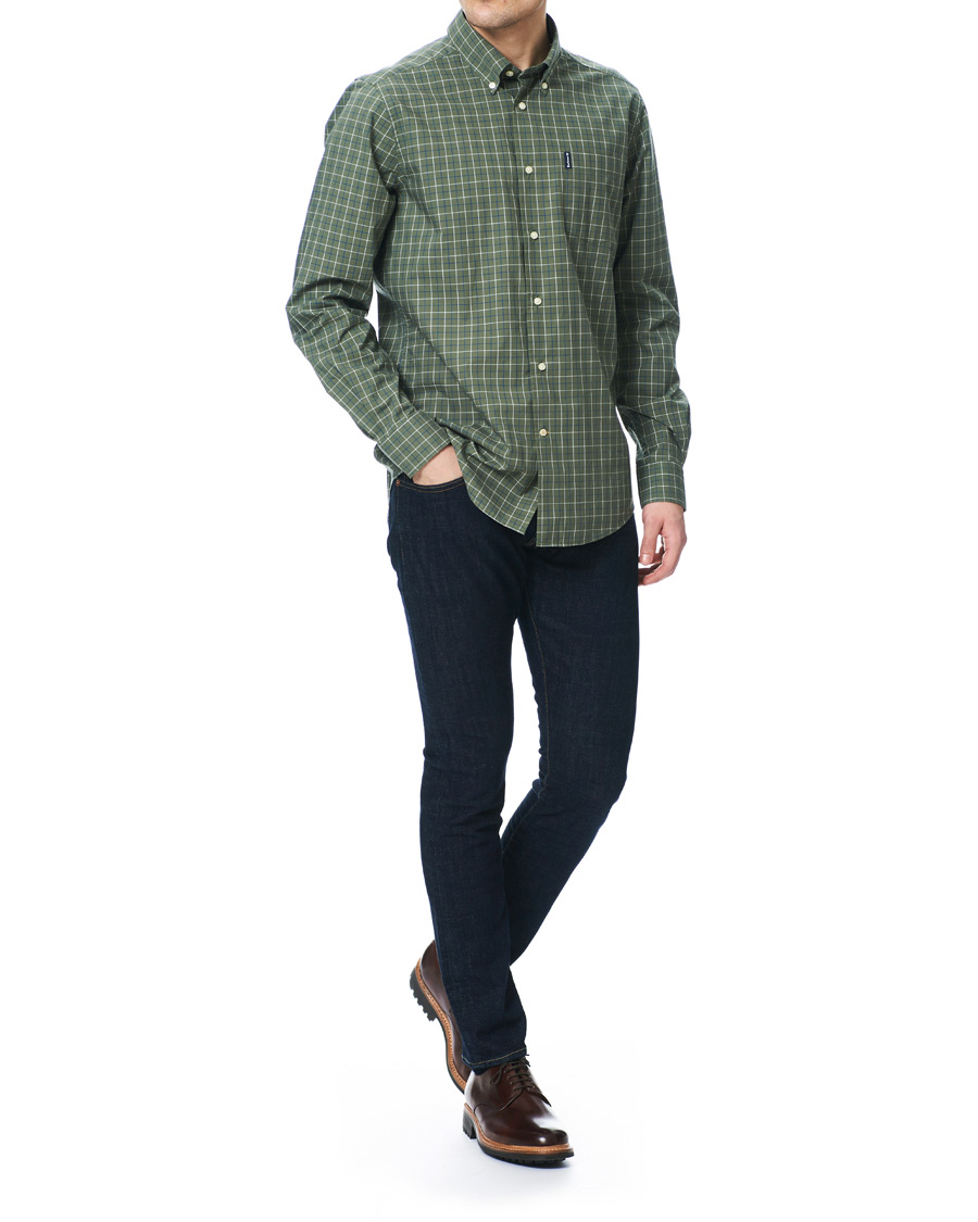 Herre | Skjorter | Barbour Lifestyle | Tailored Fit Check 16 Shirt Olive
