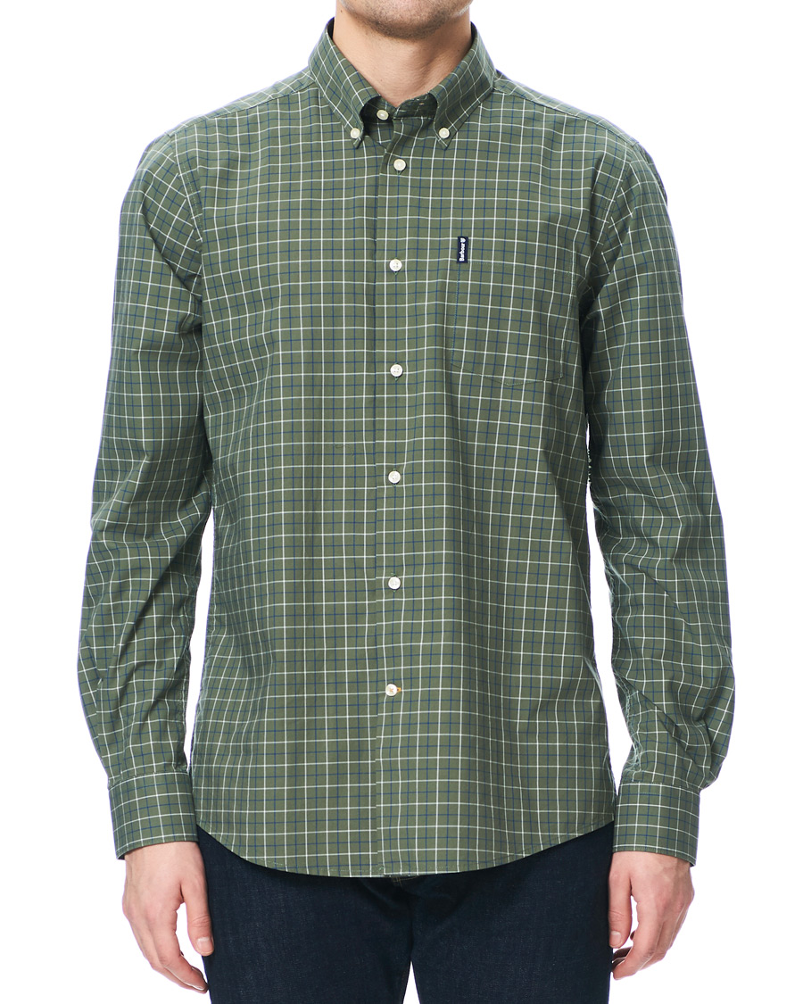 Herre | Skjorter | Barbour Lifestyle | Tailored Fit Check 16 Shirt Olive