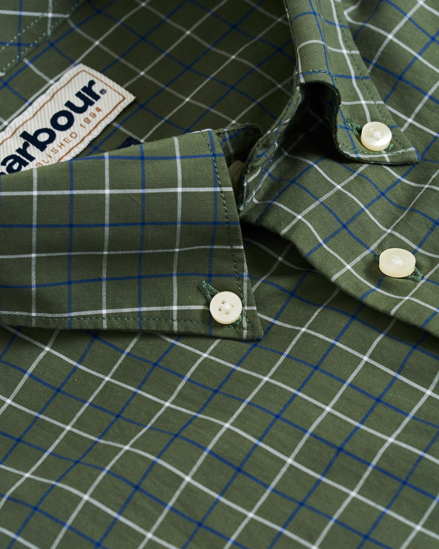 Herre | Skjorter | Barbour Lifestyle | Tailored Fit Check 16 Shirt Olive