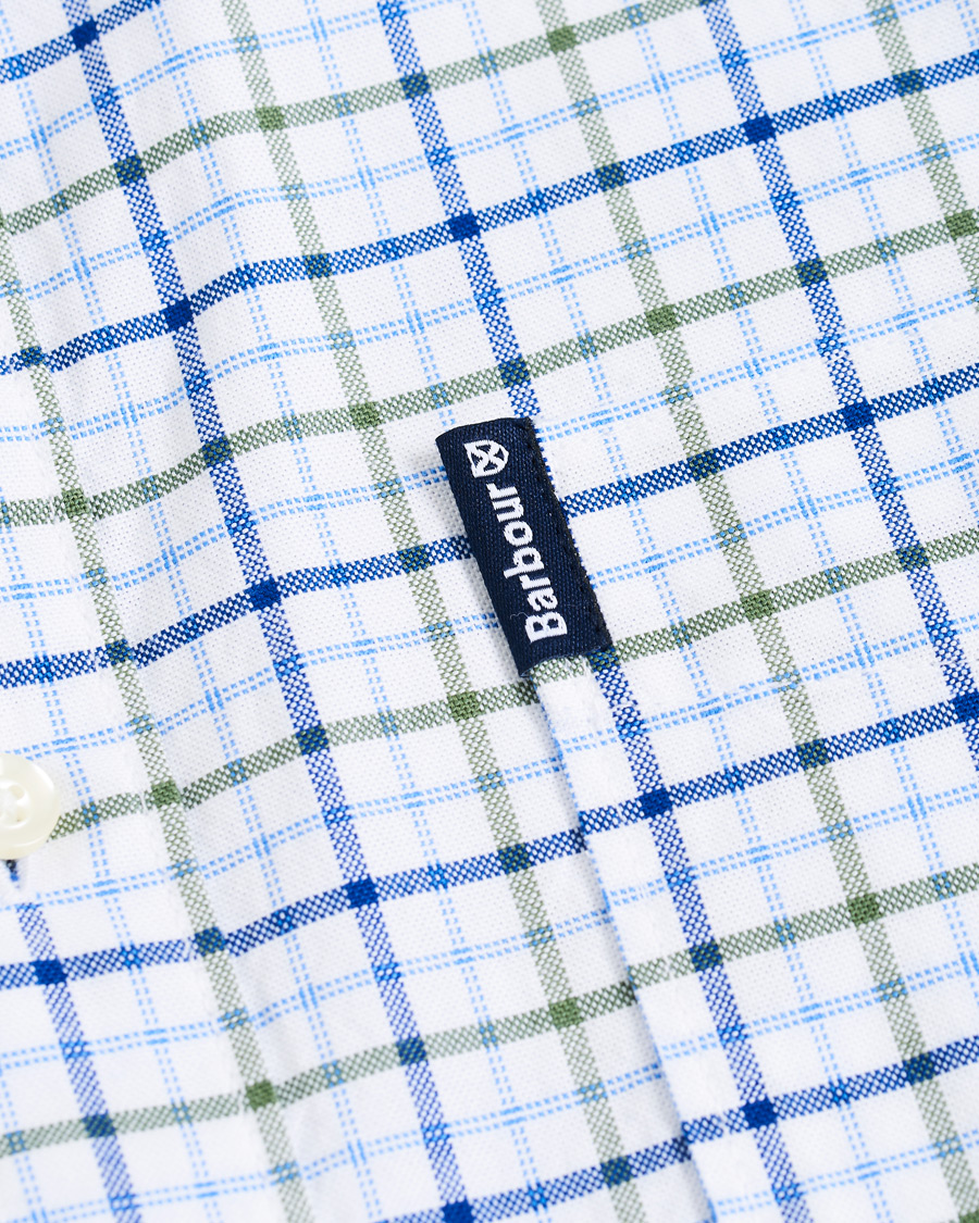 Herre | Skjorter | Barbour Lifestyle | Tailored Fit Check 17 Shirt White/Olive